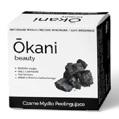 Okani Beauty Czarne mydło peelingujące