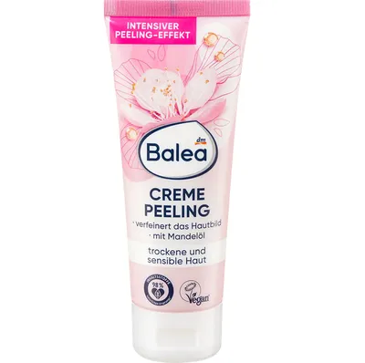 Balea Creme Peeling with Almond Oil (Kremowy peeling do twarzy z olejem migdałowym)