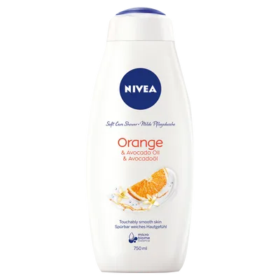 Nivea Soft Care Shower Orange & Avocado Oil (Pielęgnujący żel pod prysznic `Pomarańcza i olejek awokado`)