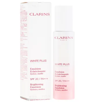 Clarins White Plus Brightening Emulsion SPF 20/PA+++ (Nawilżająca emulsja rozjaśniająca do twarzy SPF 20/PA+++)