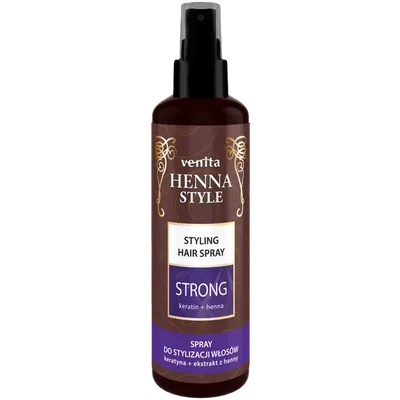 Venita Henna Style, Strong Styling Hair Spray (Spray utrwalający do włosów)