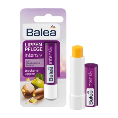 Balea Lippen Pflege Intensiv mit Sheabutter & Arganol (Intensywnie pielęgnująca pomadka do ust)