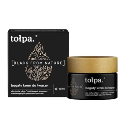 Tołpa Black From Nature, Bogaty krem do twarzy na dzień