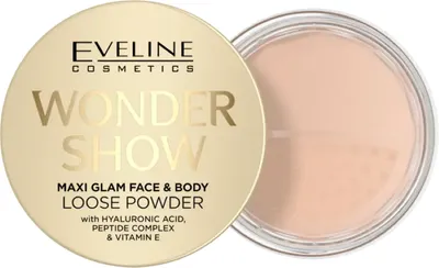 Eveline Cosmetics Wonder Show, Maxi Glam Face & Body Loose Powder (Rozświetlający puder do twarzy i ciała)