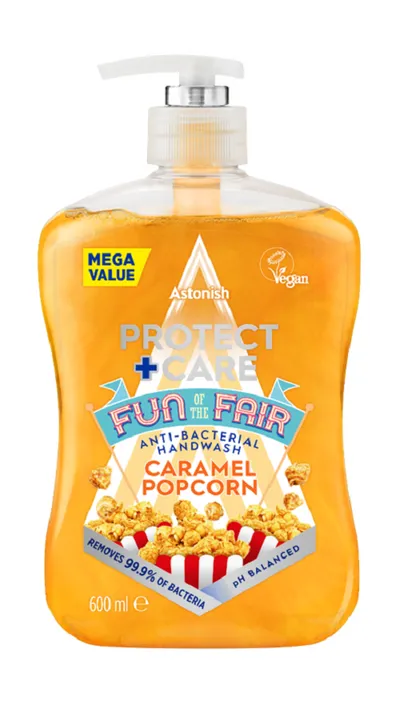 Astonish Fun of the Fair, Anti-bacterial hand wash Caramel Popcorn (Mydło w płynie `Karmelowy Popcorn`)