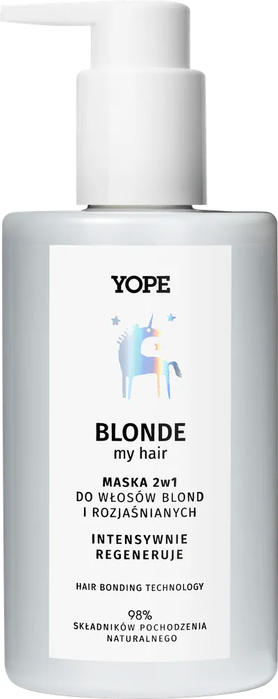 Yope Blonde My Hair, Maska 2w1 do włosów blond i rozjaśnianych