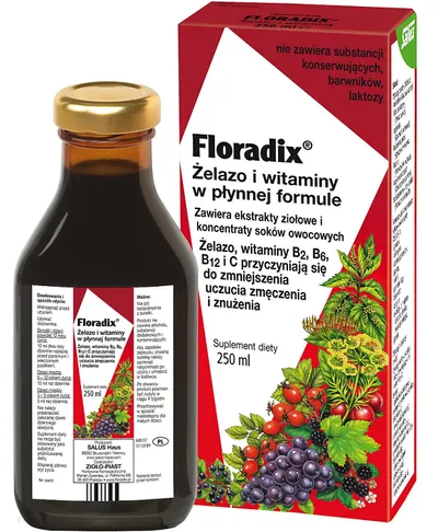Floradix Żelazo i Witaminy, Suplement diety