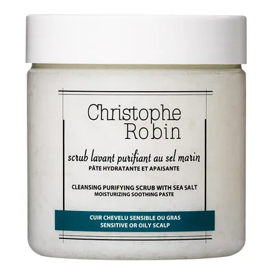Christophe Robin Scrub Lavant Purifiant au Sel Marin [Cleansing Purifying Scrub with Sea Salt] (Myjący peeling oczyszczający z solą morską do skóry głowy)