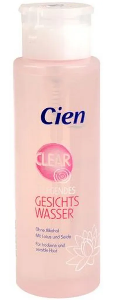 Cien Clear, Tonik łagodzący bezalkoholowy z ekstraktami z kwiatu lotosu i jedwabiu