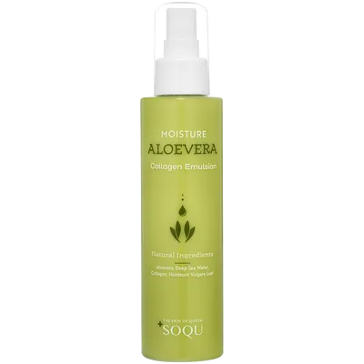 Soqu Aloevera, Collagen Emulsion (Nawilżająca emulsja do twarzy z kolagenem)