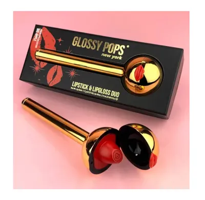 Glossy Pops Urban Lips Lipstick & Lipgloss Duo (Długotrwała pomadka i błyszczyk do ust)