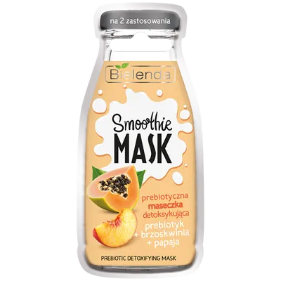 Bielenda Smoothie Mask, Prebiotyczna maseczka detoksykująca `Prebiotyk + brzoskwinia + papaja`