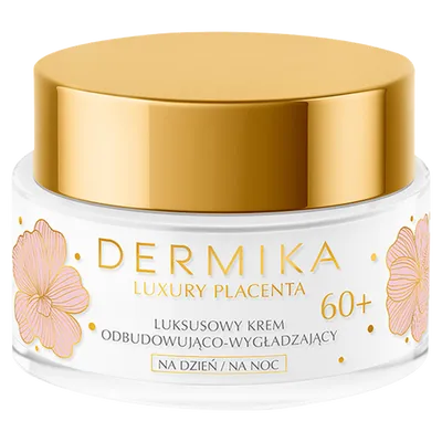 Dermika Luxury Placenta, Luksusowy krem odbudowująco-wygładzający na dzień i na noc 60+