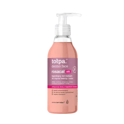 Tołpa Dermo Face, Rosacal AR., Łagodzący żel-balsam do mycia twarzy i oczu