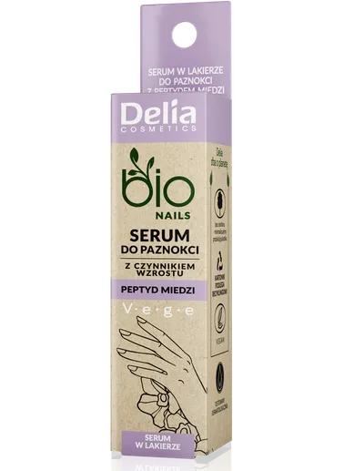 Delia Bio Nails, Peptydowe serum do paznokci z czynnikiem wzrostu Peptyd miedzi