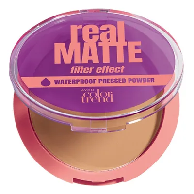 Avon Color Trend, Real Matte Waterproof Pressed Powder (Puder prasowany)