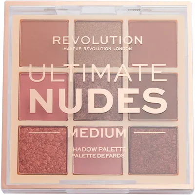 Revolution Beauty (Makeup Revolution) Ultimate Nudes Medium Eyeshadow Palette (Paleta 9 cieni do powiek)