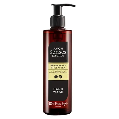 Avon Senses Essence, Bergamot & Green Tea with Extracts of Tea & Verbena Hand Wash (Mydło do rąk `Bergamotka i Zielona Herbata`)