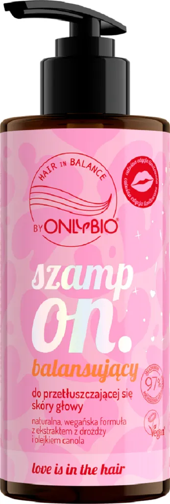 OnlyBio Hair Balance, Szampon balansujący do przetłuszczającej się skóry głowy (różne zapachy)