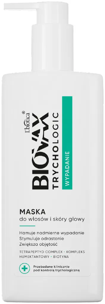 L'biotica Biovax Trychologic, Wypadanie, Maska do włosów i skóry głowy