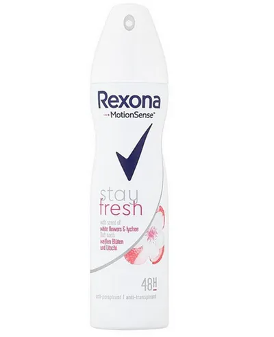 Rexona Motionsense, Stay Fresh White Flowers & Lychee Anti-Transpirant Spray 48h (Antyperspirant w sprayu)