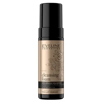 Eveline Cosmetics Organic Gold, Oczyszczająco-nawilżająca pianka do mycia twarzy