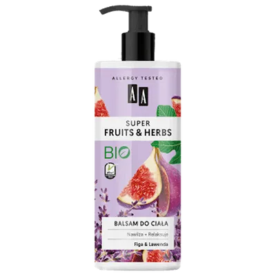 AA Super Fruits & Herbs, Balsam do ciała `Figa i lawenda`