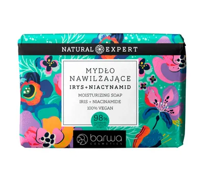 Barwa Natural Expert, Mydło nawilżające `Irys i niacynamid`