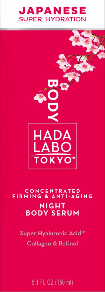 Hada Labo Tokyo Japanese Super Hydration, Concentrated Firming & Anti-aging Night Body Serum (Skoncentrowane ujędrniające i odmładzające serum do ciała na noc)
