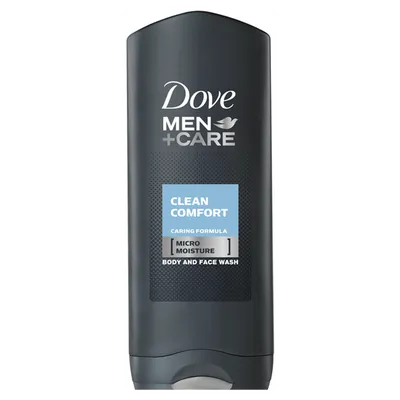 Dove Men + Care, Clean Comfort Hydrating Micromoisture Body + Face Wash (Żel pod prysznic do twarzy i ciała)