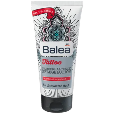 Balea Tattoo Farbehaltende Pflegelotion 5% Panthenol (Krem do pielęgnacji tatuaży z 5% pantenolem)