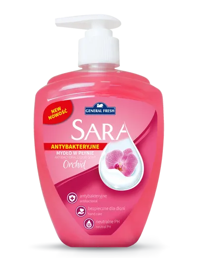 Sara Mydło w płynie antybakteryjne  `Orchidea`