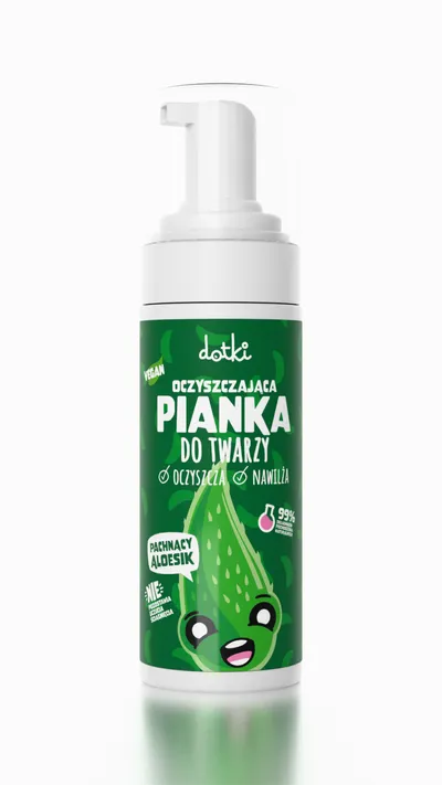 Dotki Pachnący Aloesik, Oczyszczająca pianka do twarzy