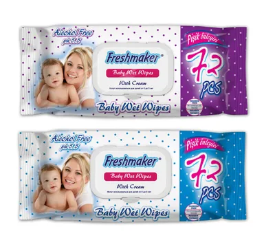 Fulya Freshmaker, Baby Wet Wipes with Cream (Chusteczki nawilżane dla dzieci z kremem)