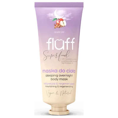 Fluff Superfood, Sleeping Overnight Body Mask Apple Pie (Maska do ciała `Szarlotka`)