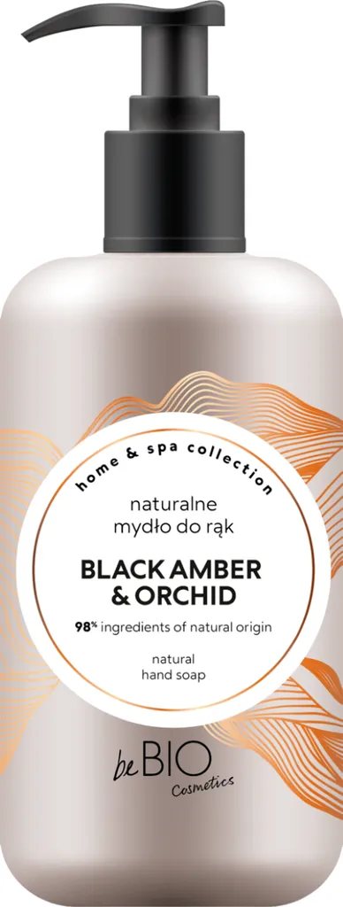 beBIO Home & Spa Collection, Black Amber & Orchid, Naturalne mydło do rąk