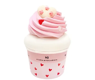 Stara Mydlarnia Pink Hearts, Muffinka do kąpieli