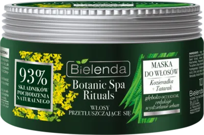 Bielenda Botanic Spa Rituals, Maska do włosów przetłuszczających się `Kozieradka + tatarak`