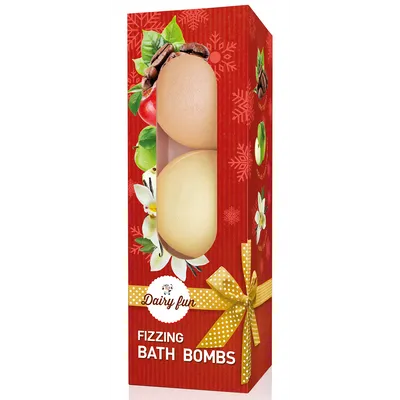 Delia Dairy Fun, Fizzing Bath Bombs (Musujące kule do kąpieli `Kawa, jabłko w karmelu, wanilia`)