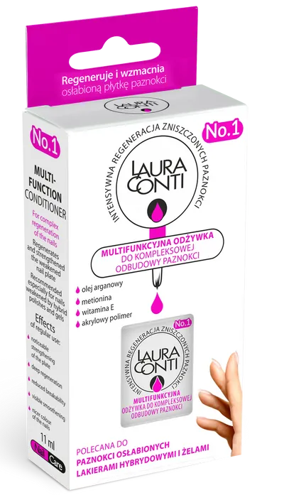 Laura Conti Multifunkcyjna odżywka do kompleksowej odbudowy paznokci No. 1