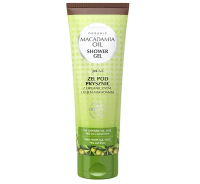 GlySkinCare Organic Macadamia Oil Shower Gel (Żel pod prysznic z olejem makadamia)