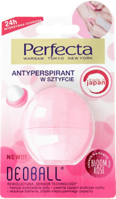Perfecta DeoBall, Antyperspirant w sztyfcie 'Bloom rose'