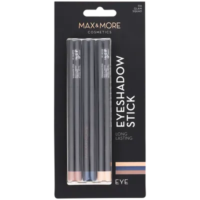 Max & More Eyeshadow Stick Long Lasting Set (Cienie w sztyfcie)