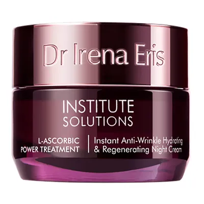 Dr Irena Eris Institute Solutions, L-ascorbic Power Treatment Instant Anti- Wrinkle Hydrating & Regenerating Night Cream (Nawilżająco-odżywczy krem przeciwzmarszczkowy na noc)