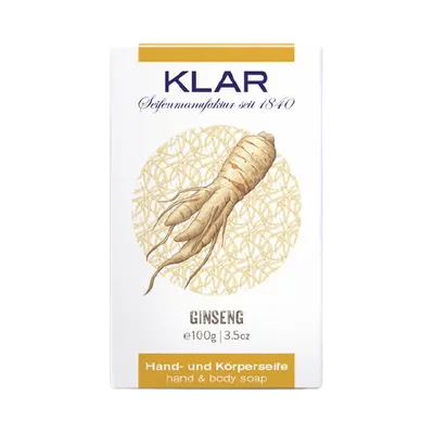 Klar Ginseng Hand & Korperseife (Mydło z żeń-szeniem do rąk i ciała)