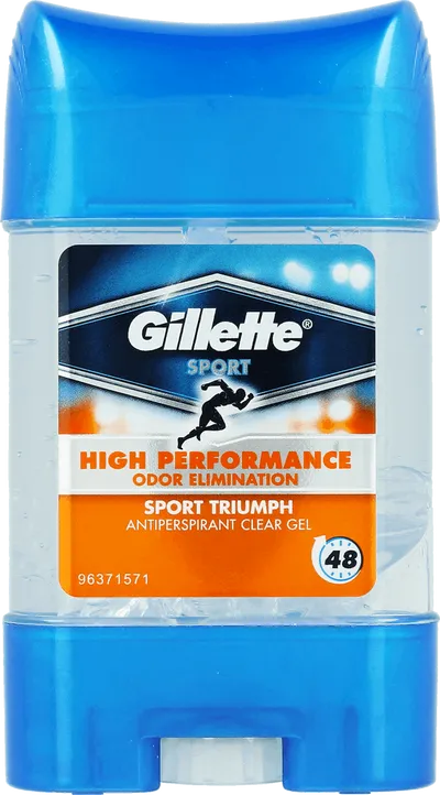 Gillette Sport, Triumph Sport Antiperspirant Clear Gel 48h (Antyperspirant w żelu dla mężczyzn)