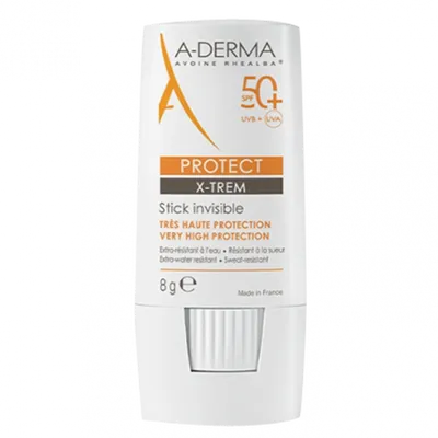 A-Derma Protect X-Trem, Stick Invisible SPF 50+ (Sztyft ochronny do miejsc wrażliwych SPF 50+)