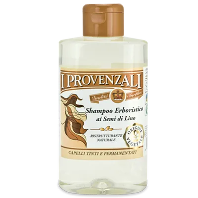 I Provenzali Shampoo Erboristico ai Semi di Lino (Szampon z ekstraktem z nasion lnu do wlosow farbowanych i suchych)