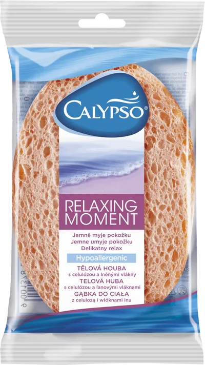 Calypso Relaxing Moment, Hypoallergenic Sponge (Gąbka do ciała z celulozą i włóknami lnu)