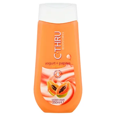C-Thru Body Stories, Shower Cream `Jogurt + Papaya` (Kremowy żel pod prysznic)